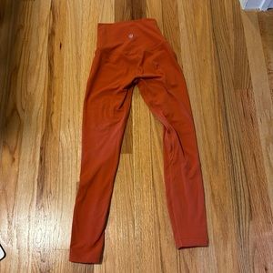 Canyon red Lululemon leggings